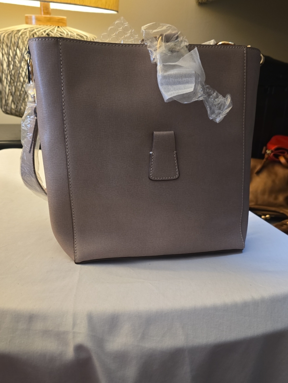 Dooney & Bourke Taupe Structured Tote